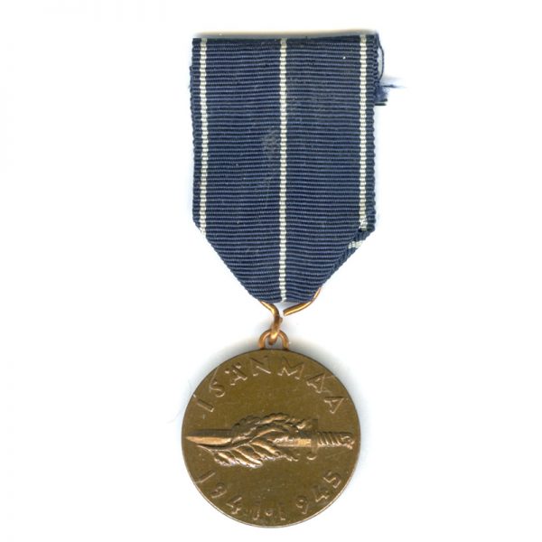 Continuation War medal  1941-45 	(L10259)  E.F.  £30 1