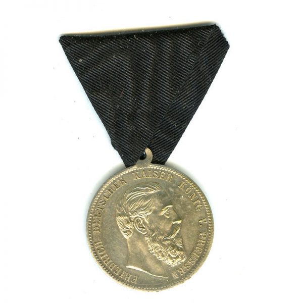 Freidrich III Memorial Medal  1831-1888 silver 	(L10645)  N.E.F. £45 1
