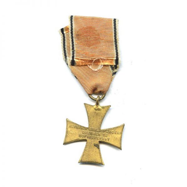 War Veterans Cross Mittlewalde 1871 bronze gilt 	(L12871)  V.F. £45 1
