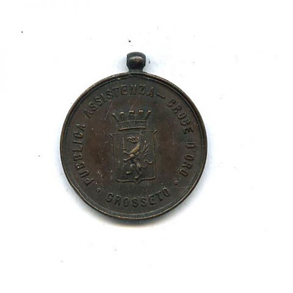 Gold  Cross Public assistance Groseto bronze (n.r.)		(L14614)  G.V.F. £48 1