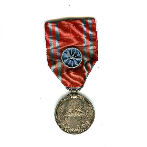 Red Cross merit medal silver with rosette	(L16793)  E.F. £30 1