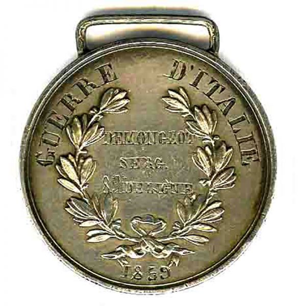 Al Valore Militare Guerre d’Italie 1859 silver 2