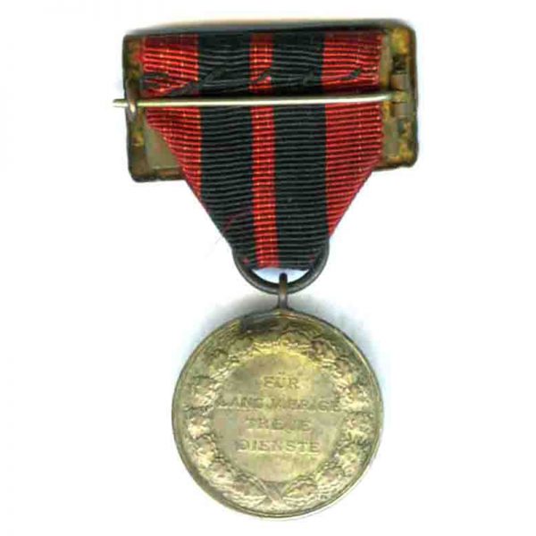 Jubilee Honour medal for Long and True Service silver Karl with bronze... 2