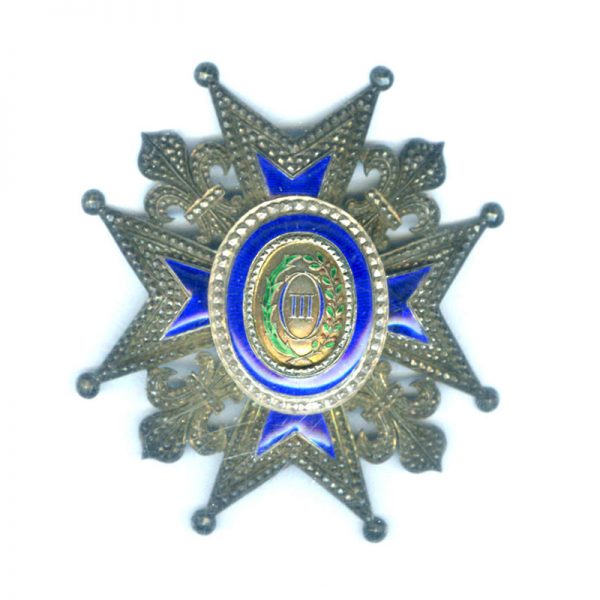 Order of Charles III Grand Officer  breast star 1