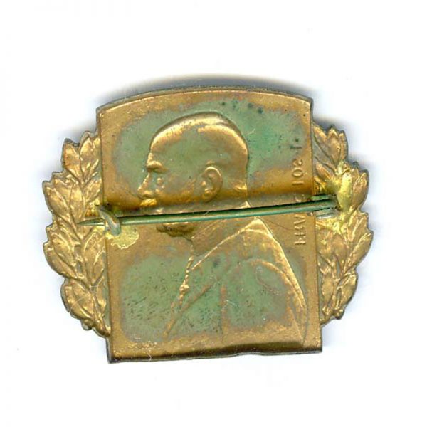 Franz Joseph pin back bronze badge 	(L20373)  G.V.F. £25 2