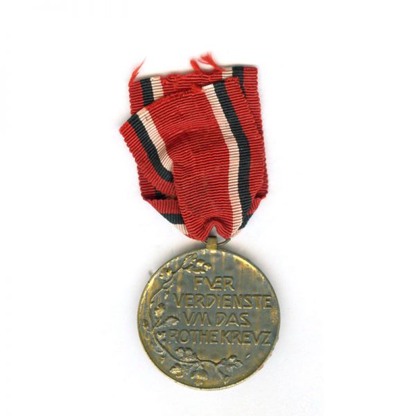 Red Cross medal gilded Zinc	(L21215)  V.F. £25 2
