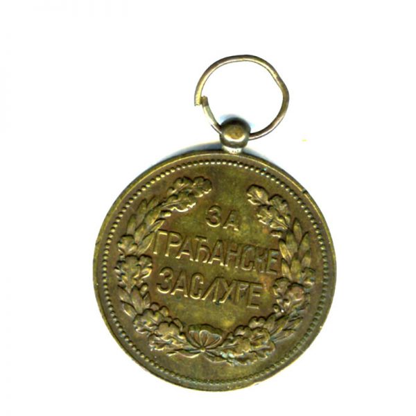 Civil Merit Medal 1902 2nd class silver (n.r.) 	(L24212)  N.E.F. £55 2