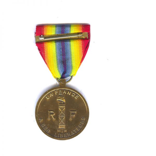 Liberated France  medal 1944	(L25075)  N.E.F. £45 2