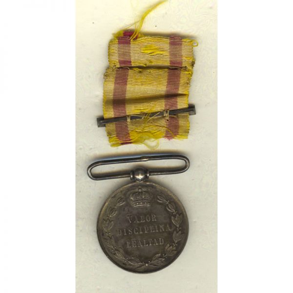 Alfonso XII Medal for Valour Loyalty  and Discipline in Operations Carlist Wars... 2