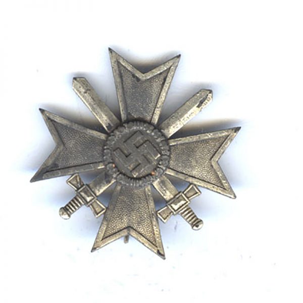 War Merit Cross 1st class pin back badge with  swords			(L27815)  V.F... 1