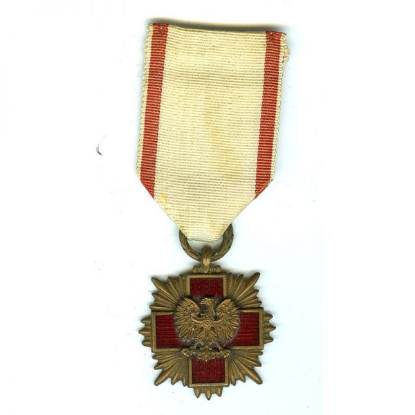 Red Cross medal Republic (P.C.K.) 4th class bronze		(L2961)  E.F. £35 1