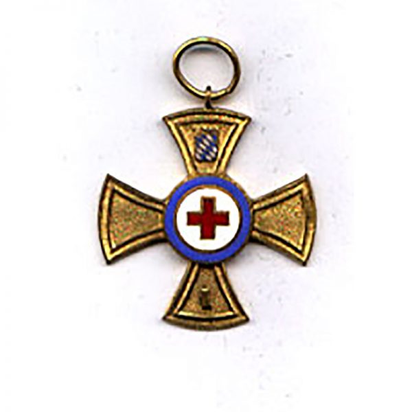 Red Cross 50 years  gilt  and enamel cross	(L7339)  E.F.  £50 1