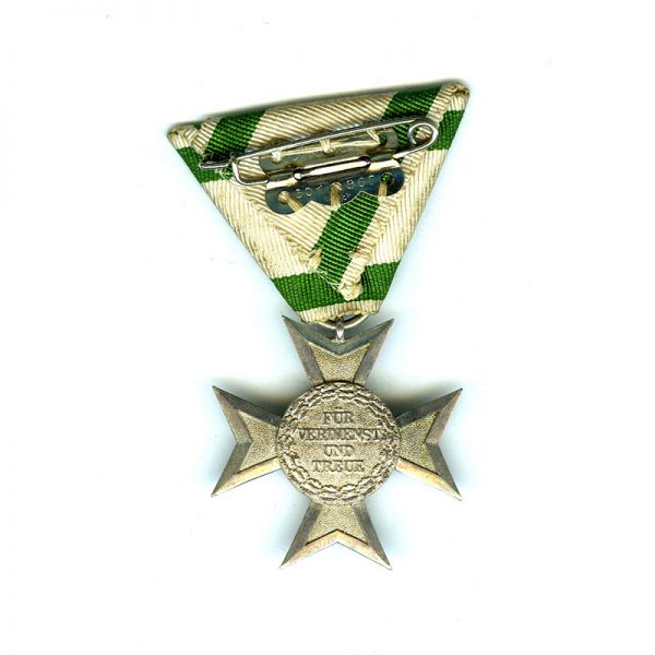 Civil Merit Order Silver merit cross 1815-1910 made with struck medallion 2
