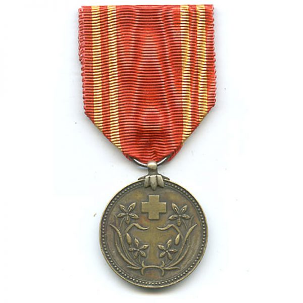 Manchuria Red Cross Merit medal bronze	(L9261)  V.F. £55 1