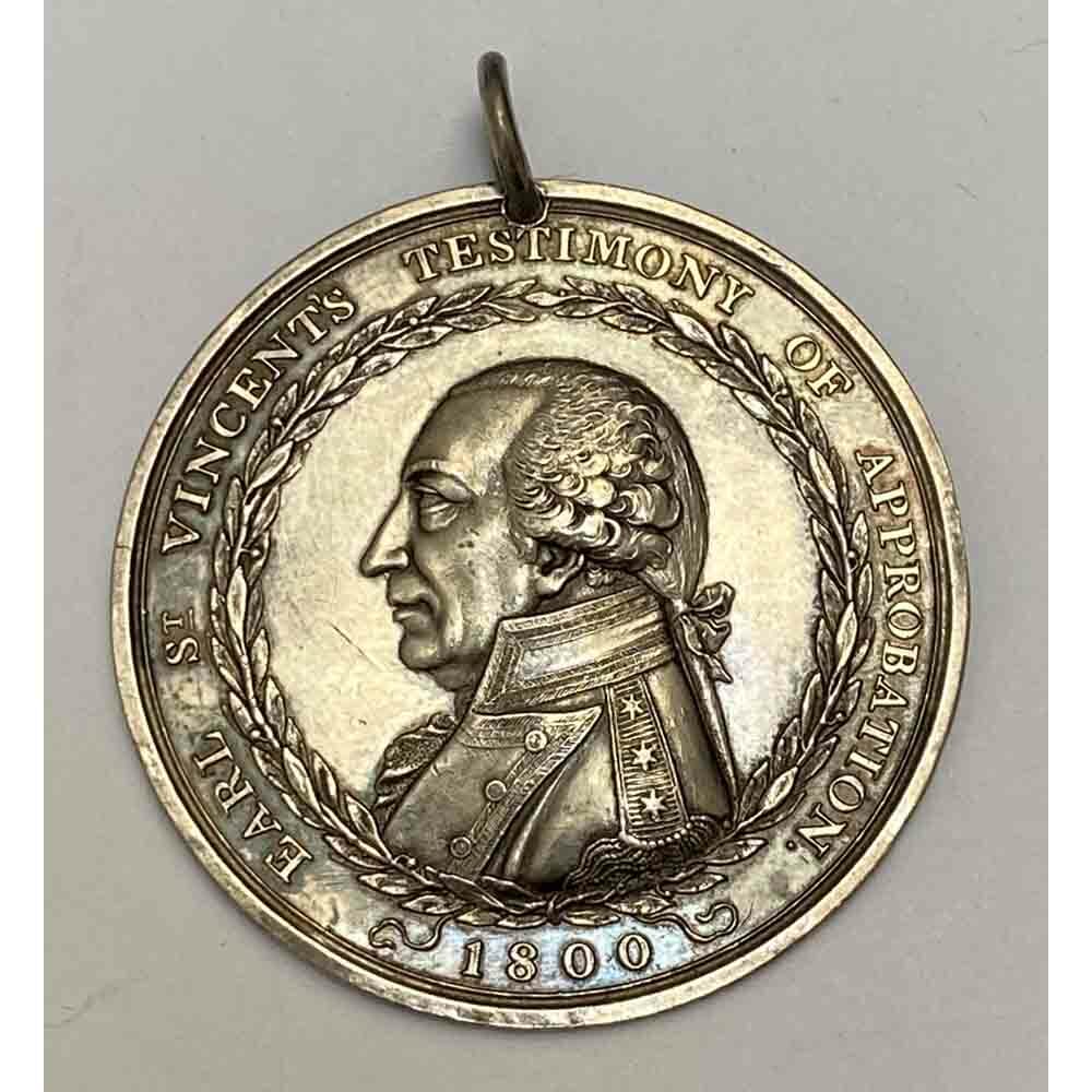 Earl St Vincent’s Testimony of Approbation medal 1800 2