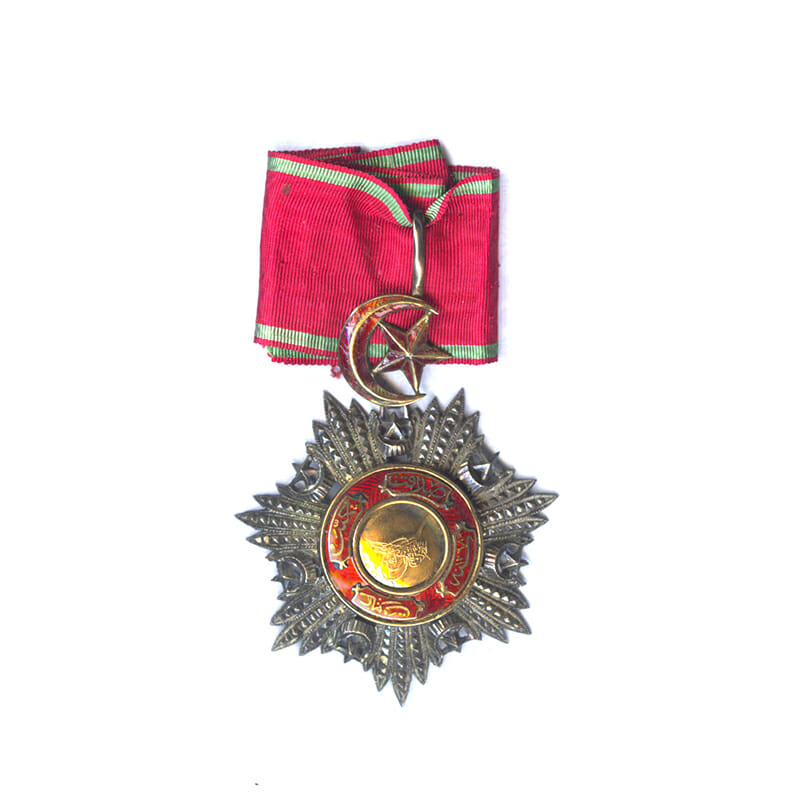 Order of the Medjidie Commander  neck badge  all gold  centre 1