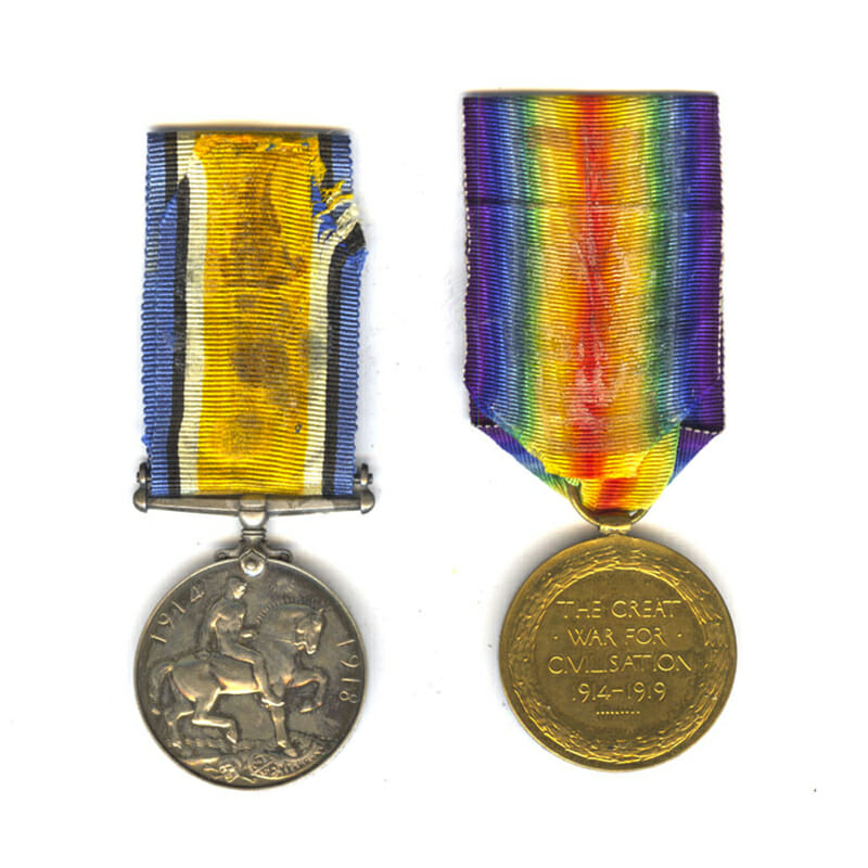British War Medal and Victory Medal 2