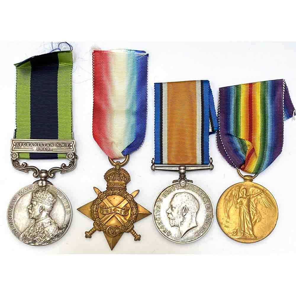 1914-15 Star Trio and IGS Royal Sussex Regt 1