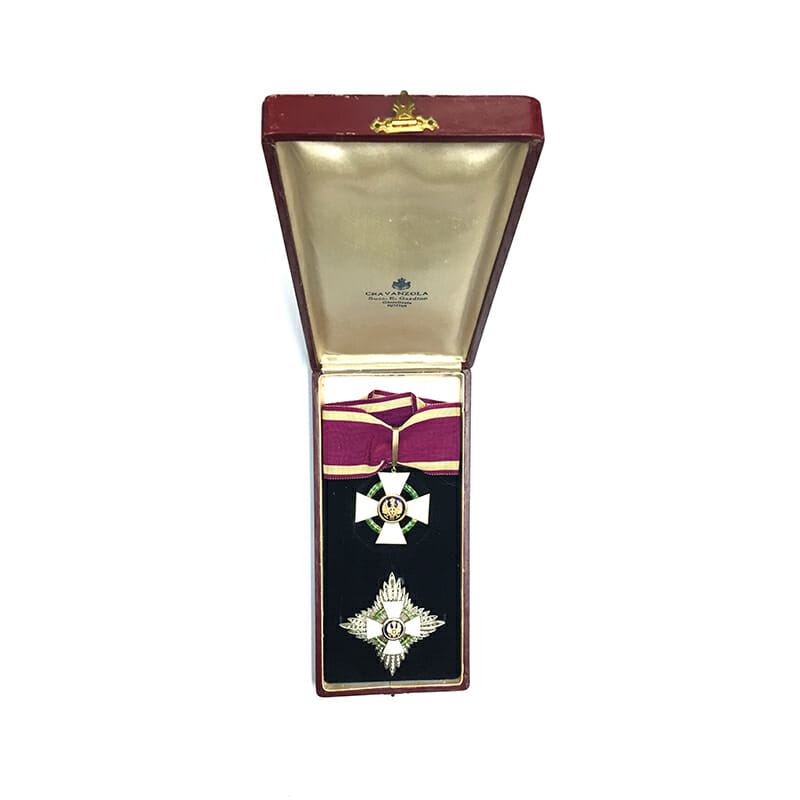 Order of the Roman Eagle Grand Officer neck badge and breast star 5