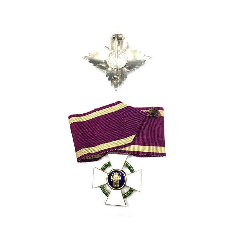 Order of the Roman Eagle Grand Officer neck badge and breast star 2