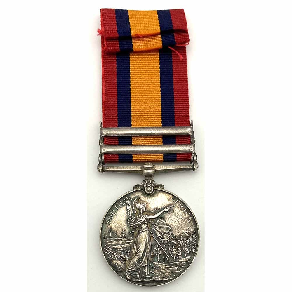 QSA 2 Bars Natal, Imp Hospital Corps - Liverpool Medals