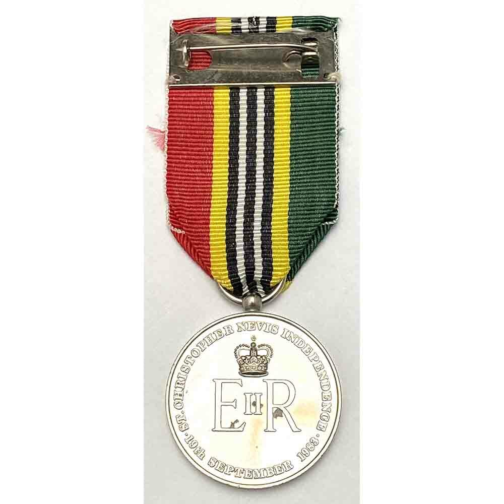 St Kitts and Nevis Independence Medal 2