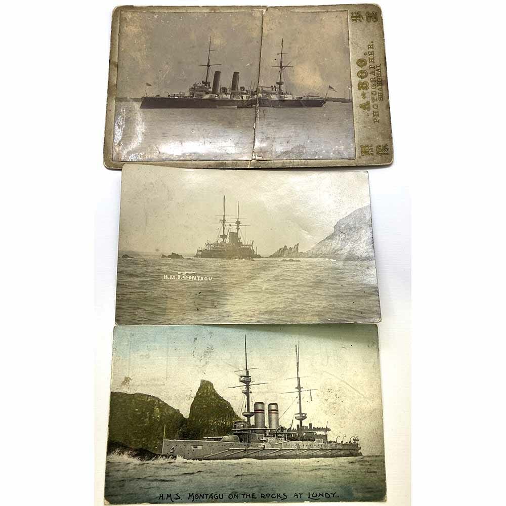 China Taku Forts HMS Orlando 1915 Trio 3