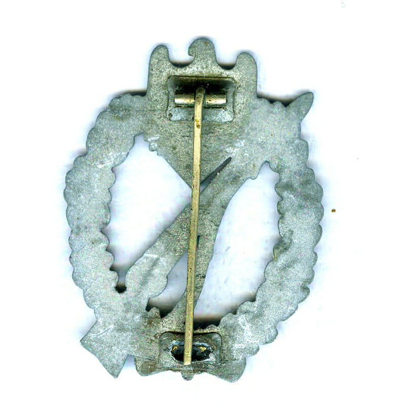 Army Infantry Assault  Badge unmarked  pillow crimped fittings. This is where the... 2