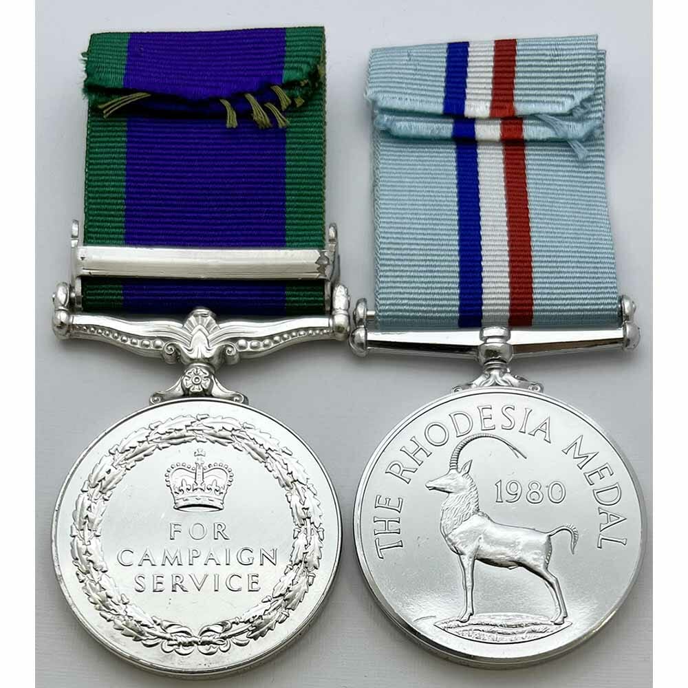 Rhodesia 1980 Pair Named Royal Artillery 2