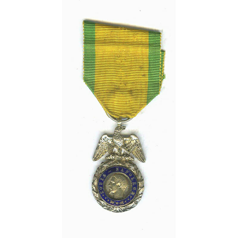 Medaille Militaire Napoleon III Crimea period slt . chipping to reverse			(L20349)  G.V.F... 1
