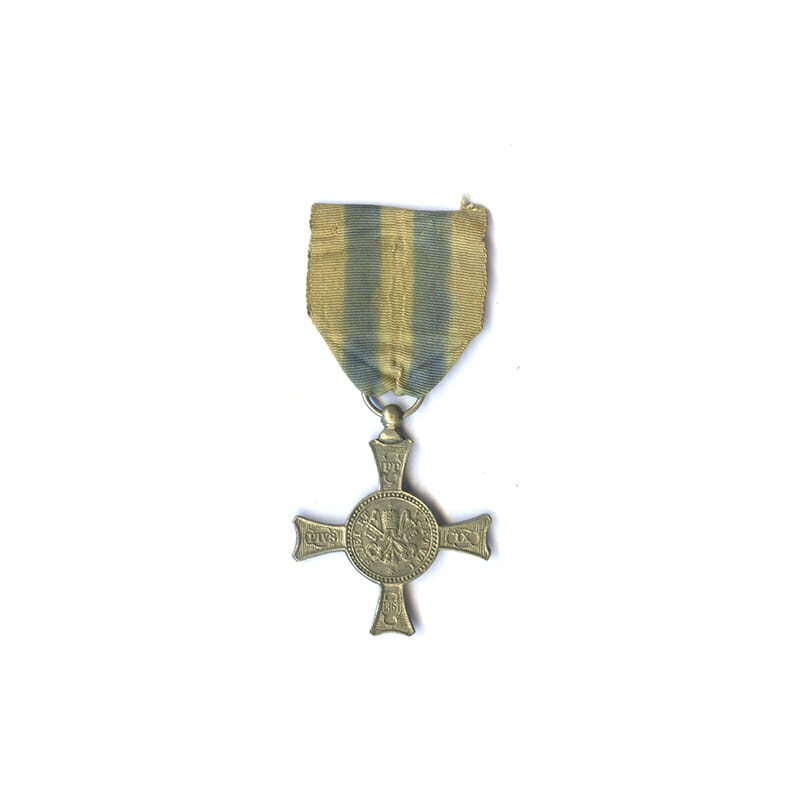 Cross of Mentana nickel issue old original ribbon 1