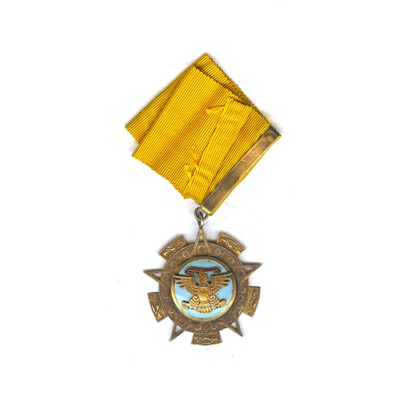 Order of the Aztec Eagle  Commander neck badge  silver gilt 2