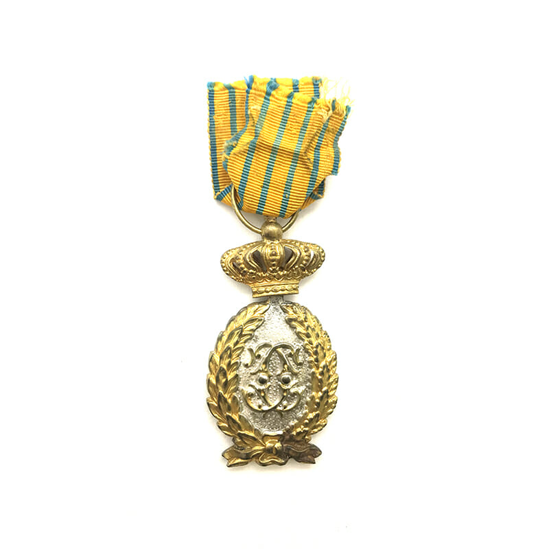 Officers Decoration for L.S.G.C. 1st type 1872-1930 for 25 years 			(L28061)  G.V.F... 1