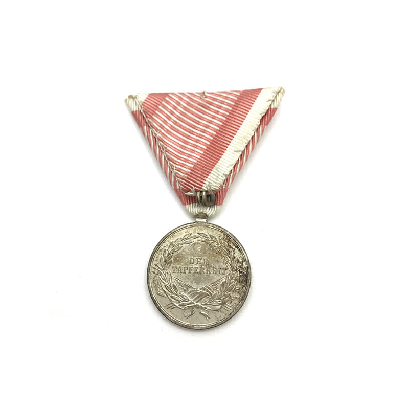 Medal for Bravery Franz Joseph I   1866-1914 small silver unsigned 2
