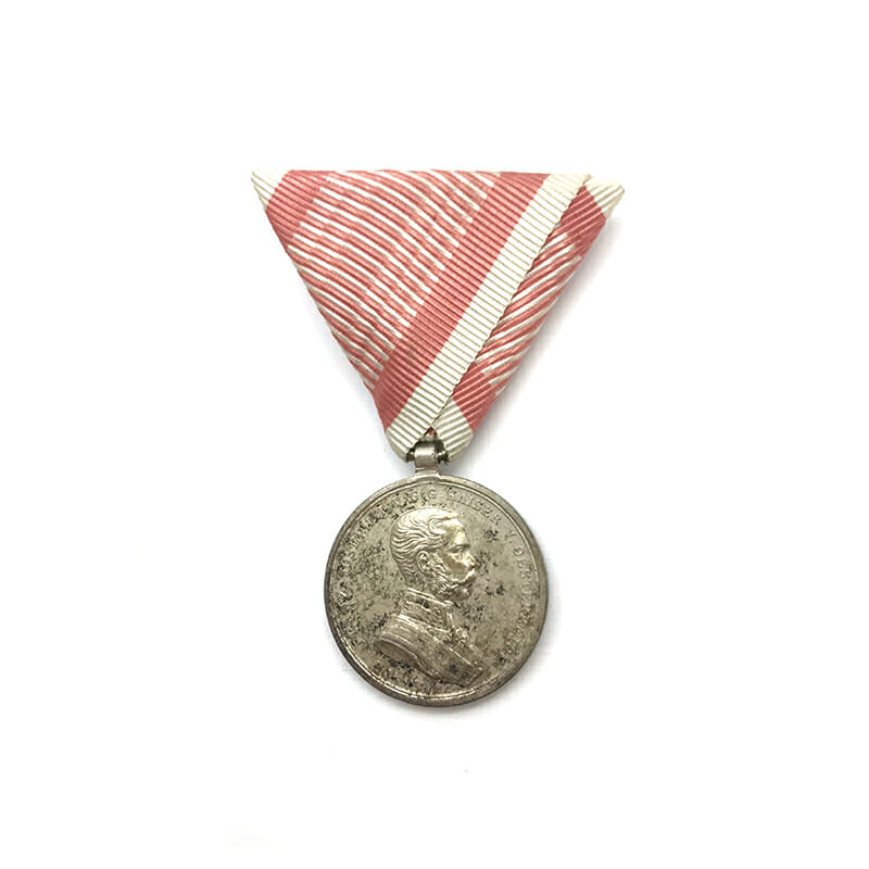 Medal for Bravery Franz Joseph I   1866-1914 small silver unsigned 1
