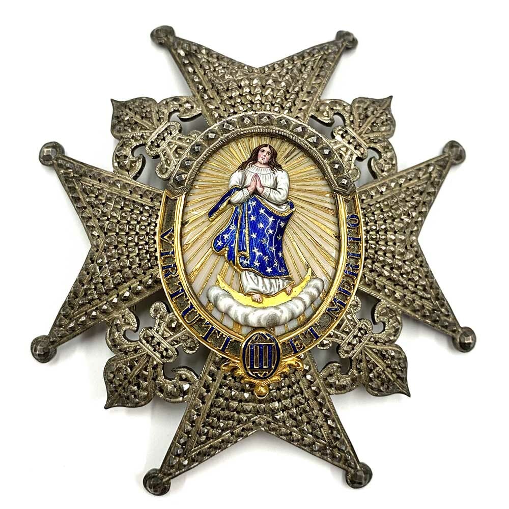 Order of Charles III Grand Cross  breast star 1