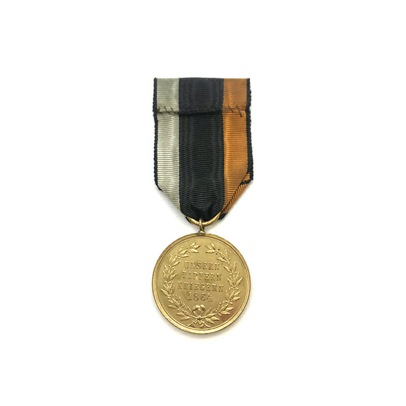 War with Denmark 1864 medal 2