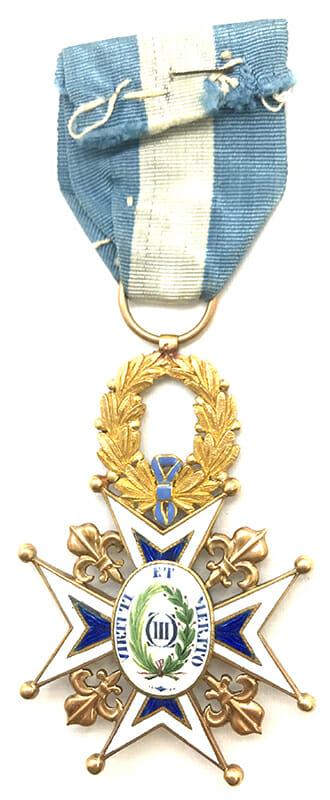 Order of Charles III Knight in gold 1830 2