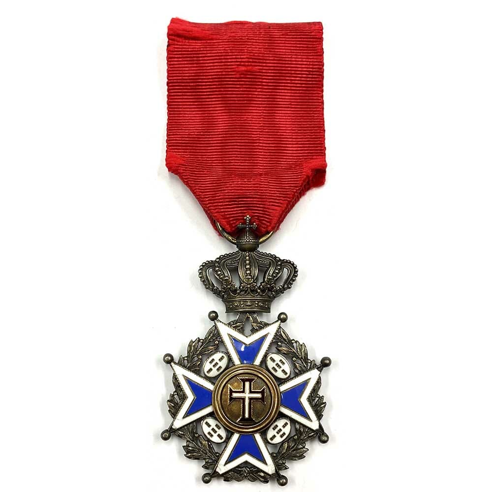 Order of Christ Knight   Military with wreath and crown 1