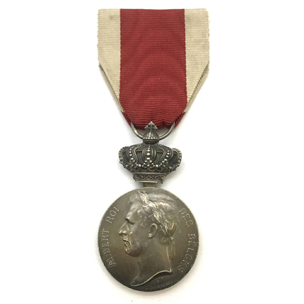 Olympic Medal Anvers 1920 silver by C.Devreese 1