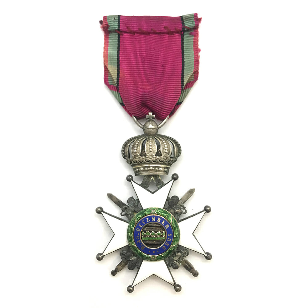 House Order of Saxe Ernestine Knight military 2