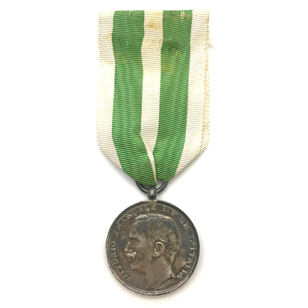 Messina Earthquake Commemorative medal 1908  silver by Giorgi 1