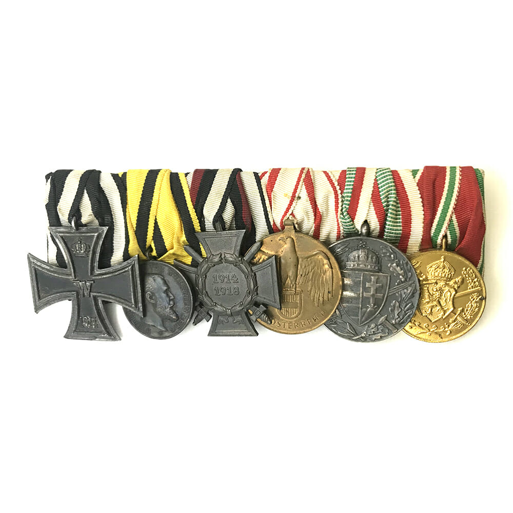 Group of 6; Iron Cross 1914, Wurtemburg bravery medal....... 1