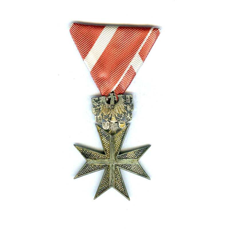 Republic Order of Merit Type II 1952 knights silver cross			(L7059)  N.E.F... 1