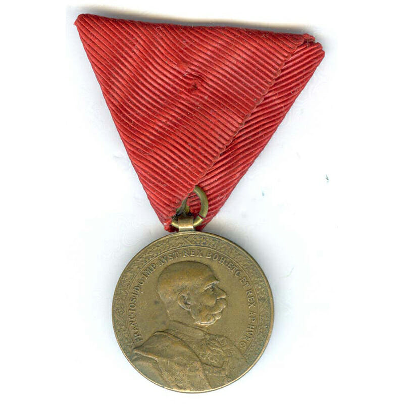 Honour Medal for 40 years Faithful Service civil  ribbon 1