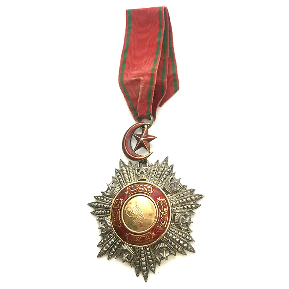 Order of the Medjidie Commander  neck badge 1