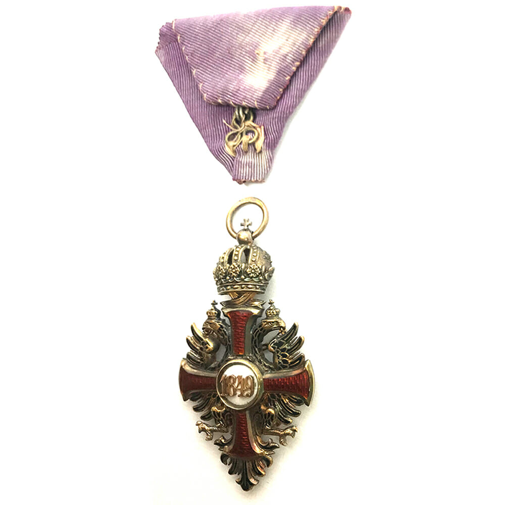 Order of Franz Joseph Knight gold 2