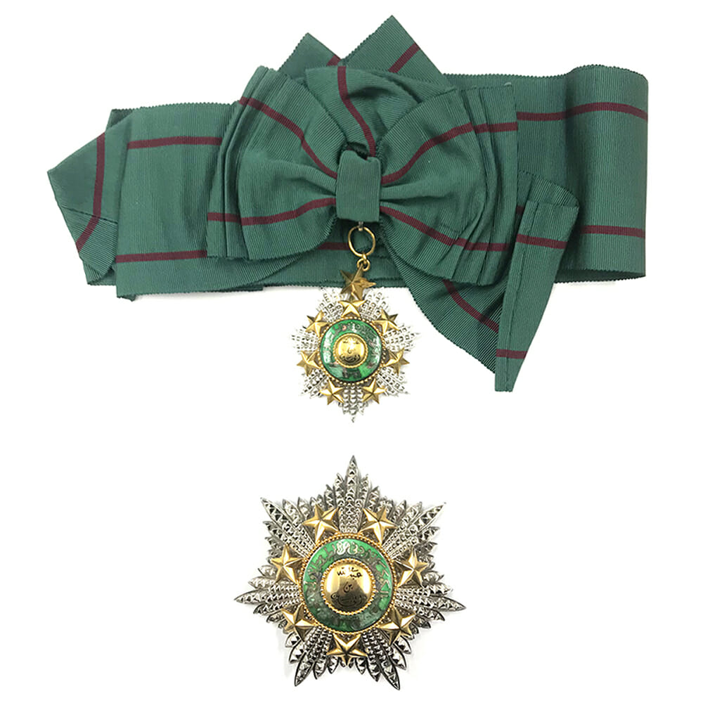 Order of the Star Grand Cross sash badge and breast star 1