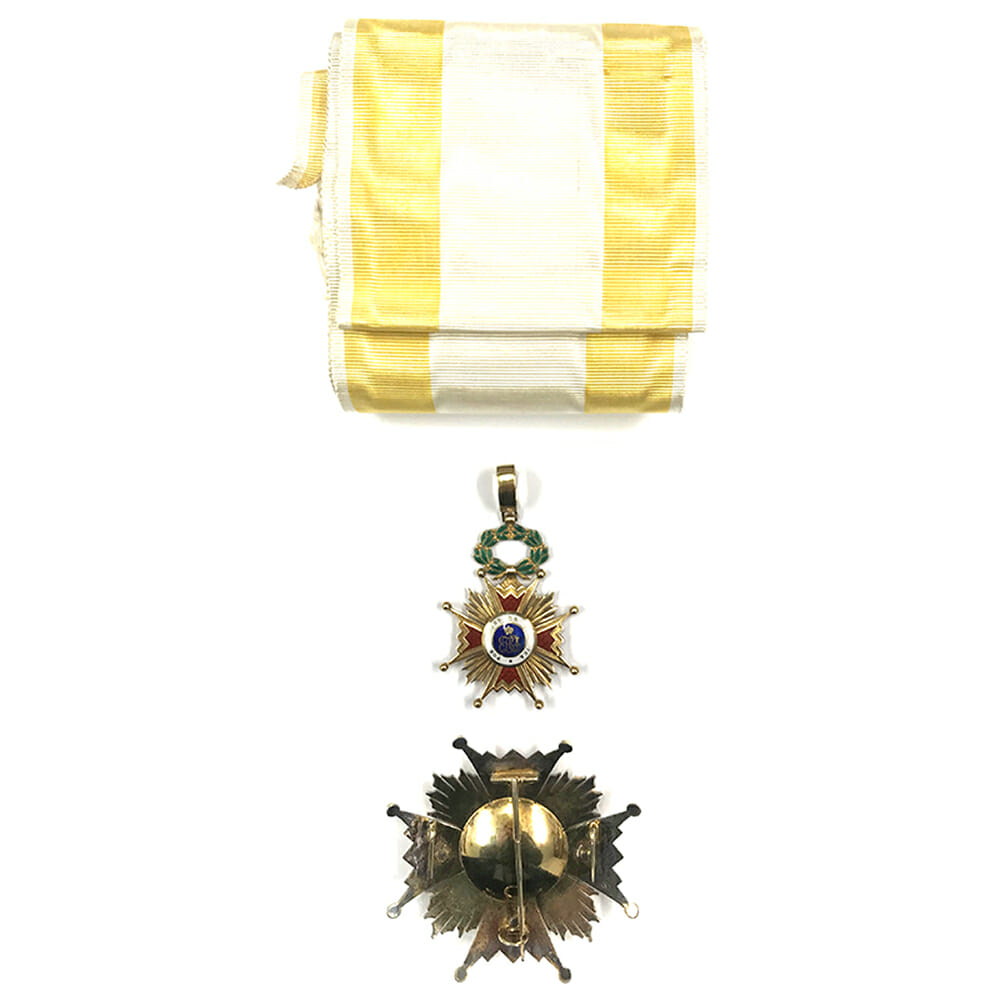 Order of Isabella the Catholic  Grand Cross set 1st type 2