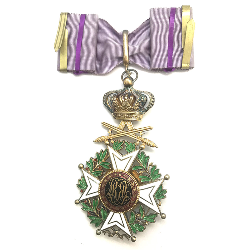 Order of Leopold   2nd type Commander neck badge Swords 2